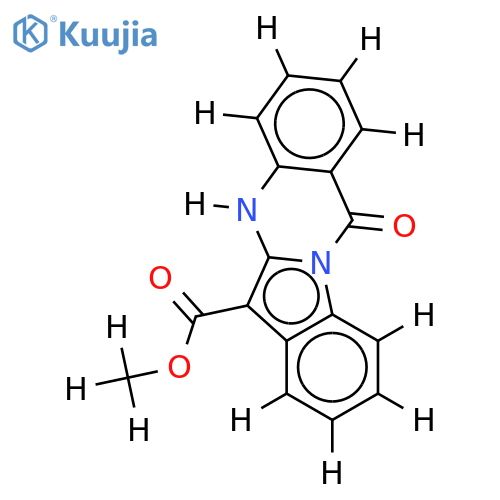 6-methoxycarbonyl-5-hydroindolo[2,1-b]quinazolin-12-one structure