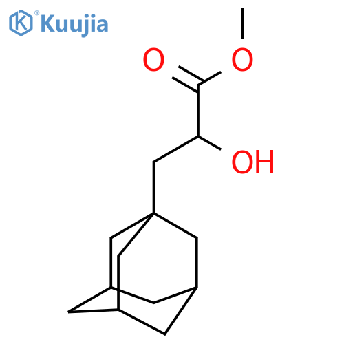 methyl 3-(adamantan-1-yl)-2-hydroxypropanoate structure