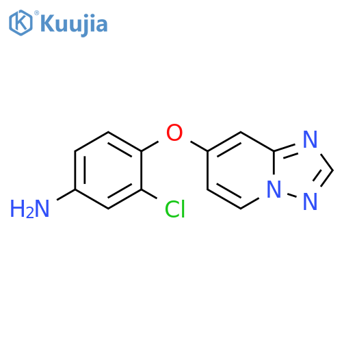 4-([1,2,4]Triazolo[1,5-a]pyridin-7-yloxy)-3-chloroaniline structure
