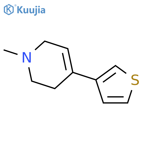 Pyridine, 1,2,3,6-tetrahydro-1-methyl-4-(3-thienyl)- structure