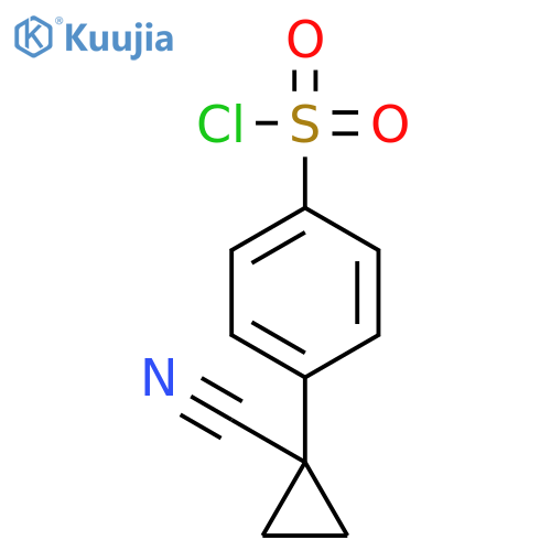 4-(1-cyanocyclopropyl)benzene-1-sulfonyl chloride structure