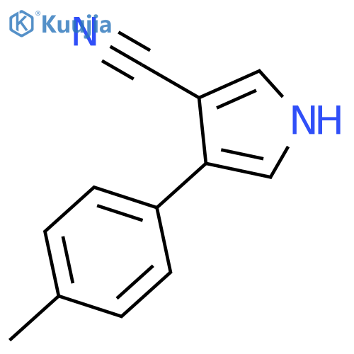1H-Pyrrole-3-carbonitrile,4-(4-methylphenyl)- structure