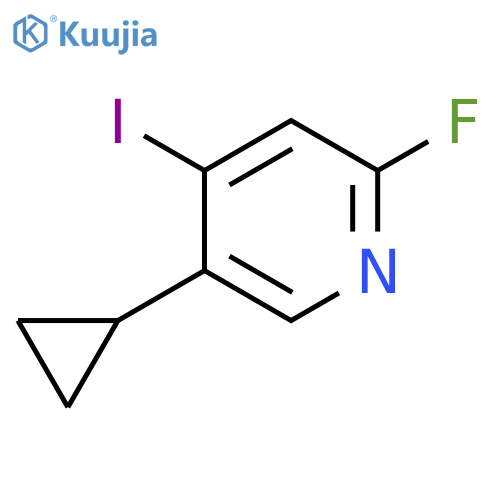 5-Cyclopropyl-2-fluoro-4-iodopyridine structure