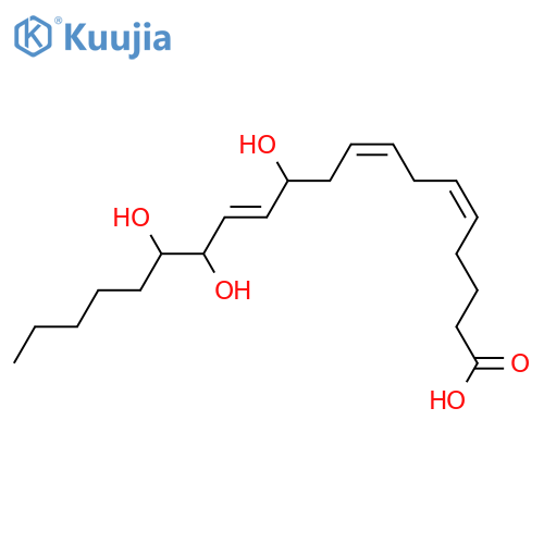 11,14,15-Trihydroxy-5,8,12-eicosatrienoic acid; (5Z,8Z,11ξ,12E,14ξ,15ξ)-form structure