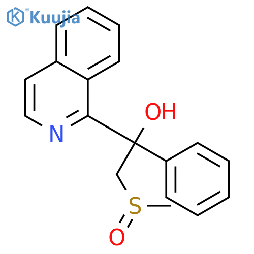 1-Isoquinolinemethanol,a-[(methylsulfinyl)methyl]-a-phenyl- structure