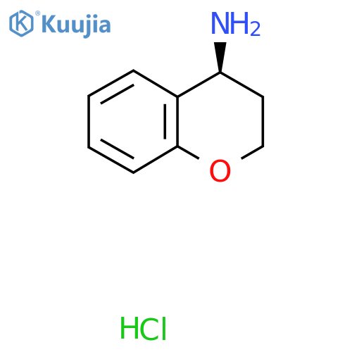 (4S)-3,4-dihydro-2H-1-benzopyran-4-amine hydrochloride structure