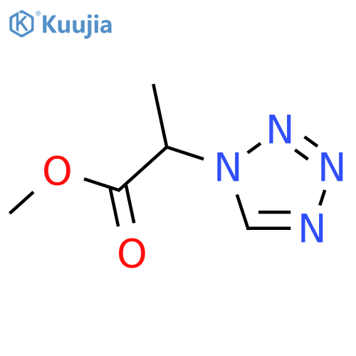 1H-Tetrazole-1-aceticacid, a-methyl-, methyl ester structure