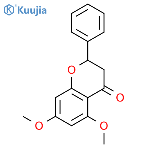 5,7-Dimethoxyflavanone structure