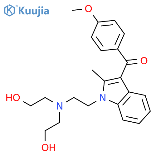 Methanone,[1-[2-[bis(2-hydroxyethyl)amino]ethyl]-2-methyl-1H-indol-3-yl](4-methoxyphenyl)- structure