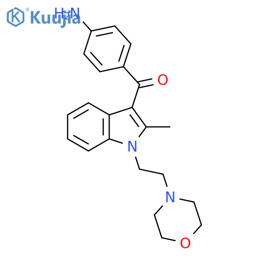 Methanone,(4-aminophenyl)[2-methyl-1-[2-(4-morpholinyl)ethyl]-1H-indol-3-yl]- structure