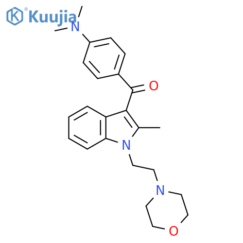 Methanone,[4-(dimethylamino)phenyl][2-methyl-1-[2-(4-morpholinyl)ethyl]-1H-indol-3-yl]- structure