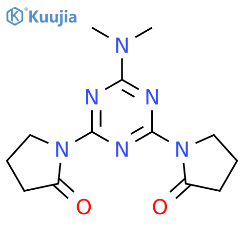 2-Pyrrolidinone, 1,1'-[6-(dimethylamino)-1,3,5-triazine-2,4-diyl]bis- structure