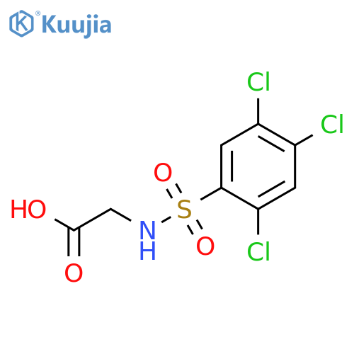 Glycine, N-[(2,4,5-trichlorophenyl)sulfonyl]- structure