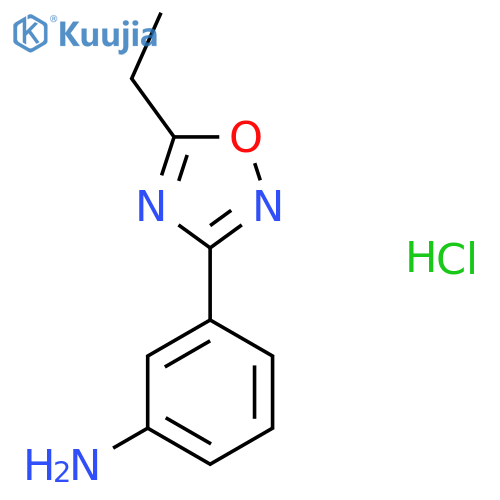 3-(5-Ethyl-1,2,4-oxadiazol-3-yl)aniline hydrochloride structure