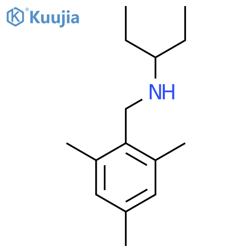 (Pentan-3-yl)[(2,4,6-trimethylphenyl)methyl]amine structure