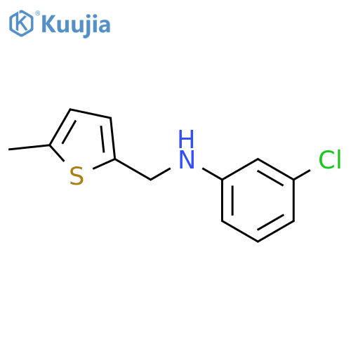 3-chloro-N-(5-methylthiophen-2-yl)methylaniline structure