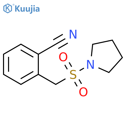 2-[(Pyrrolidine-1-sulfonyl)methyl]benzonitrile structure