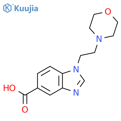 1-(2-morpholin-4-ylethyl)-1H-benzimidazole-5-carboxylic acid structure