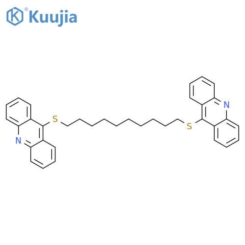 Acridine, 9,9'-[1,10-decanediylbis(thio)]bis- structure