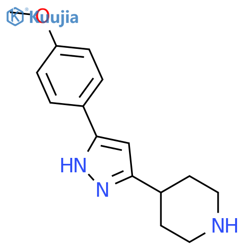 Methyl 4-3-(4-Piperidinyl)-1H-pyrazol-5-yl-phenyl Ether structure
