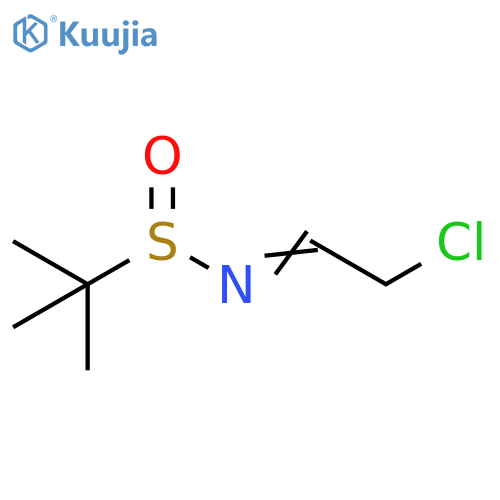 N-(2-chloroethylidene)-2-methylpropane-2-sulfinamide structure