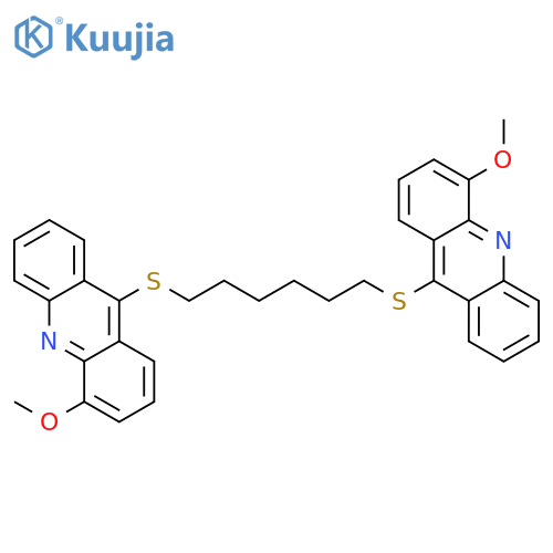 Acridine, 9,9'-[1,6-hexanediylbis(thio)]bis[4-methoxy- structure