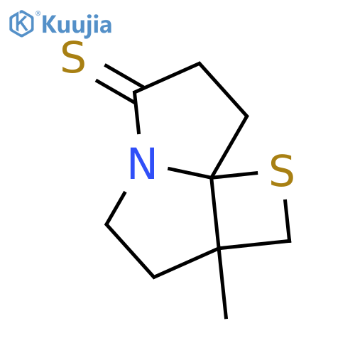 6H-Thieto[3,2-g]pyrrolizine-6-thione, hexahydro-2a-methyl- structure