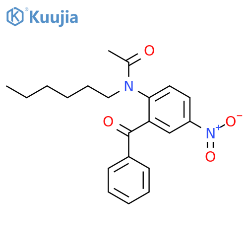 Acetamide, N-(2-benzoyl-4-nitrophenyl)-N-hexyl- structure