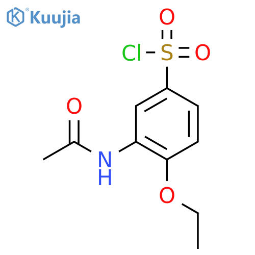 3-acetamido-4-ethoxybenzenesulfonyl Chloride structure