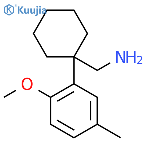 1-(2-methoxy-5-methylphenyl)cyclohexylmethanamine structure