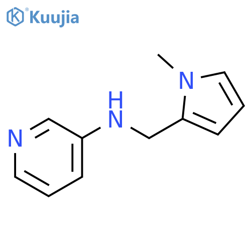 N-[(1-methyl-1H-pyrrol-2-yl)methyl]pyridin-3-amine structure