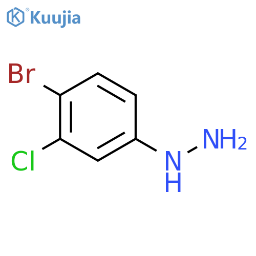 (4-bromo-3-chlorophenyl)hydrazine structure