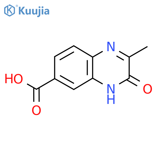 2-Methyl-3-oxo-3,4-dihydroquinoxaline-6-carboxylic acid structure