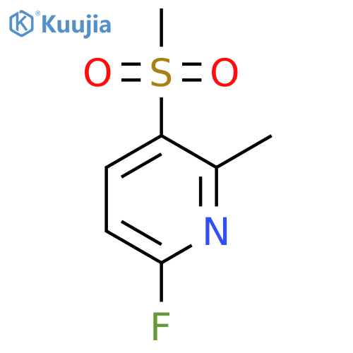 6-Fluoro-2-methyl-3-(methylsulfonyl)pyridine structure