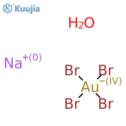 sodium tetrabromoaurate(iii) hydrate structure