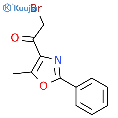 2-bromo-1-(5-methyl-2-phenyl-1,3-oxazol-4-yl)ethan-1-one structure