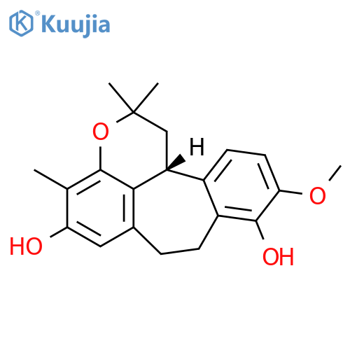 2H-Benzo[6,7]cyclohepta[1,2,3-de][1]benzopyran-5,9-diol,1,7,8,12b-tetrahydro-10-methoxy-2,2,4-trimethyl-, (12bR)- structure