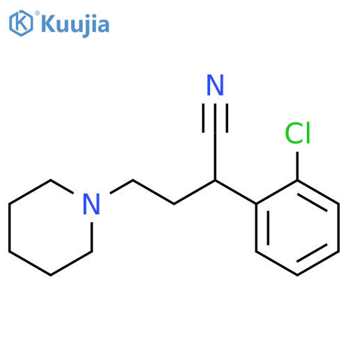 2-(2-CHLOROPHENYL)-4-(PIPERIDIN-1-YL)BUTANENITRILE structure