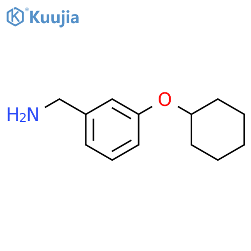 1-[3-(cyclohexyloxy)phenyl]methanamine structure