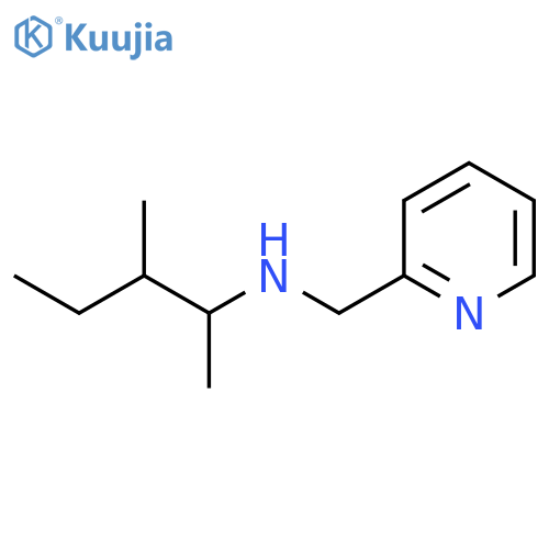 (3-methylpentan-2-yl)[(pyridin-2-yl)methyl]amine structure