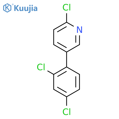 2-Chloro-5-(2,4-dichlorophenyl)pyridine structure