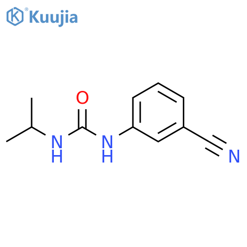 1-(3-cyanophenyl)-3-(propan-2-yl)urea structure