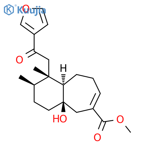1H-Benzocycloheptene-6-carboxylicacid,1-[2-(3-furanyl)-2-oxoethyl]-2,3,4,4a,5,8,9,9a-octahydro-4a-hydroxy-1,2-dimethyl-,methyl ester, (1S,2R,4aR,9aR)- structure