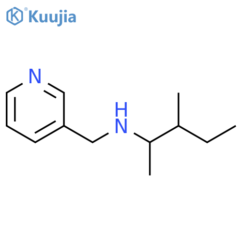 (3-methylpentan-2-yl)[(pyridin-3-yl)methyl]amine structure