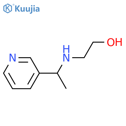 2-{[1-(pyridin-3-yl)ethyl]amino}ethan-1-ol structure