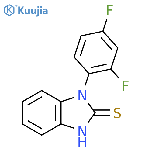 1-(2,4-difluorophenyl)-1H-1,3-benzodiazole-2-thiol structure