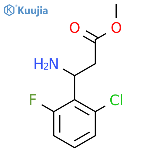 Methyl 3-amino-3-(2-chloro-6-fluorophenyl)propanoate structure
