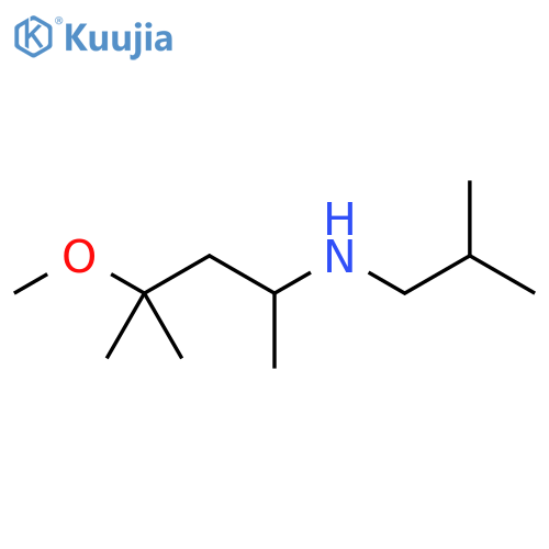 (4-methoxy-4-methylpentan-2-yl)(2-methylpropyl)amine structure