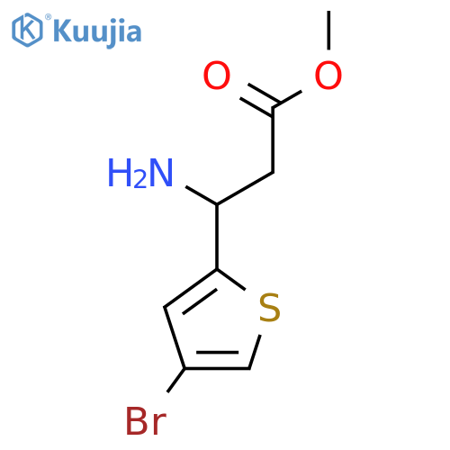 Methyl 3-amino-3-(4-bromothiophen-2-yl)propanoate structure