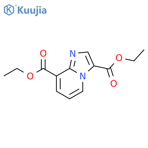 Diethyl imidazo[1,2-a]pyridine-3,8-dicarboxylate structure